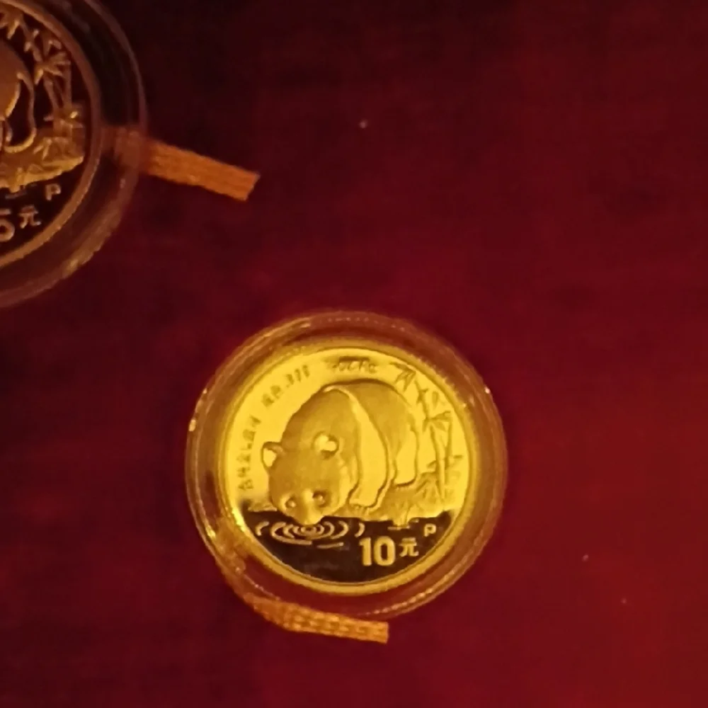 1987 Gold Chinese Proof Coins. Box and Certificate of Authenticity 1.9oz pure Au